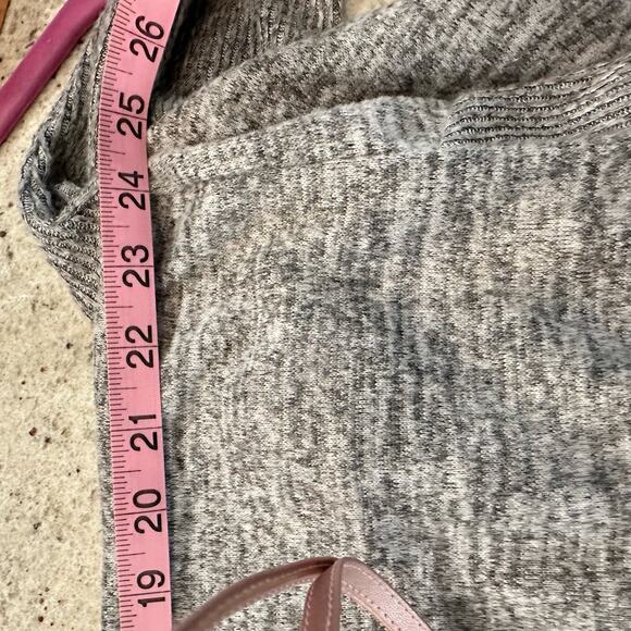 Absolutely Famous Womens Size XL Open Drape Front Cardigan Sweater Gray Stretch - Picture 10 of 10